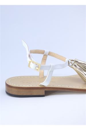 White handcrafted Capri Sandals Da Costanzo | NAPPINE2PBIANCO